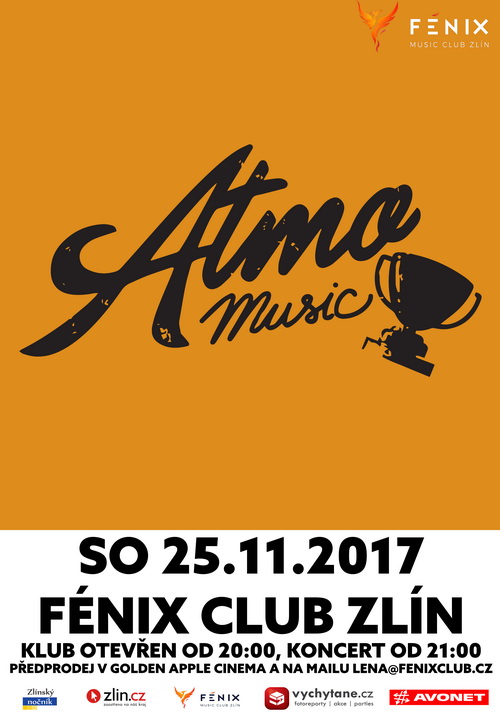 Flyer k akci ATMO music -Trofeje Tour 2017 (so 25. 11. 2017 20:00) FÉNIX - Music club Zlín, Zlín (CZ)