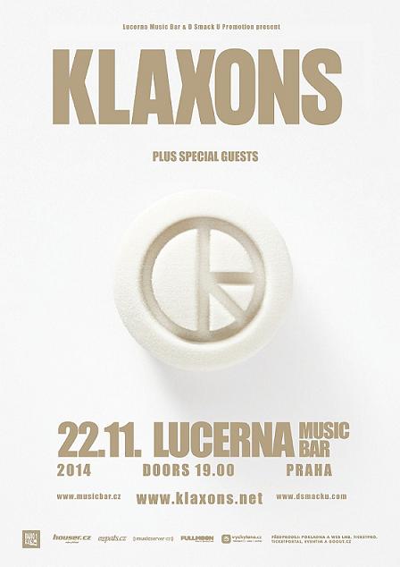 Flyer k akci Klaxons  (so 22. 11. 2014 19:00) Lucerna - Music Bar, Praha (CZ)