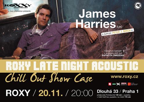 Flyer k akci ROXY Late Night Acoustic Chill Out Show Case (t 20. 11. 2012 20:00) Roxy, Praha (CZ)