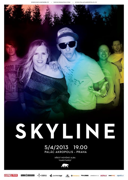 Flyer k akci Skyline: Křest alba Fairytapes (pá 05. 4. 2013 21:00) Palác Akropolis, Praha (CZ)