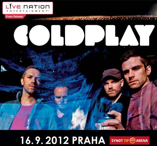 Flyer k akci Coldplay (ne 16. 9. 2012 21:00) Synot Tip Arna (Eden), Praha - Vrovice (CZ)