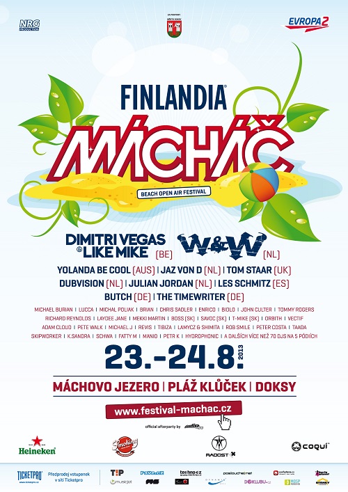 Flyer k akci Finlandia Mácháč 2013 (pá 23. 8. 2013 16:00) Máchovo Jezero - Pláž Klůček, Doksy (CZ)