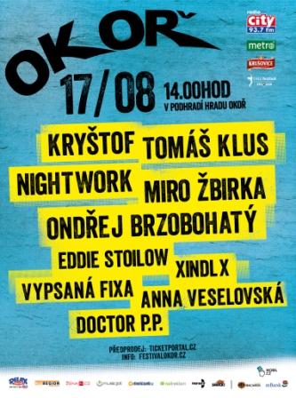 Flyer k akci Festival Okoř (so 17. 8. 2013 14:00) Okoř, Okoř (CZ)