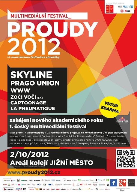 Flyer k akci Proudy 2012 (út 02. 10. 2012 21:00) Praha, Praha (CZ)
