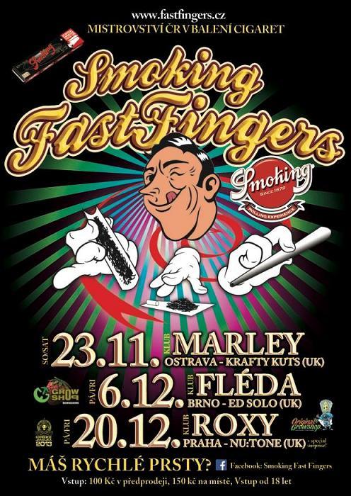 Flyer k akci Smoking Fast Fingers (p 20. 12. 2013 21:00) Roxy, Praha (CZ)