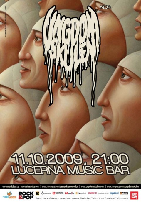 Flyer k akci Ungdomskulen live (ne 11. 10. 2009 21:00) Lucerna - Music Bar, Praha (CZ)